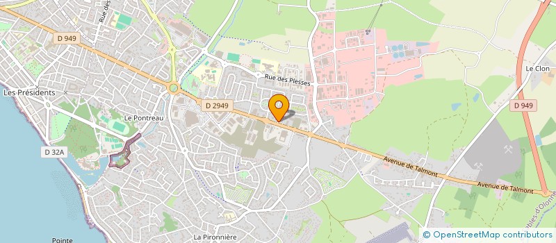 localisation de l'entreprise MONSIEUR SAMUEL TRAINEAU  LES SABLES D'OLONNE