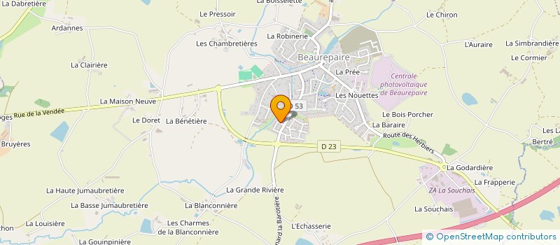 localisation de l'entreprise MONSIEUR SAMUEL TRICOT à BEAUREPAIRE