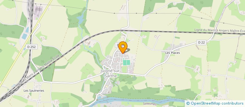 localisation de l'entreprise MONSIEUR SAMUEL VALLIENNE  JUIGNE-SUR-SARTHE