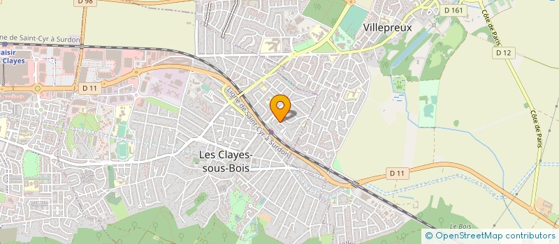 localisation de l'entreprise MONSIEUR SAMUEL VANNESTE  LES CLAYES-SOUS-BOIS