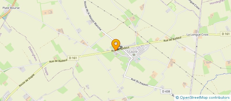 localisation de l'entreprise MONSIEUR SAMUEL VANPEPERSTRAETE  STAPLE