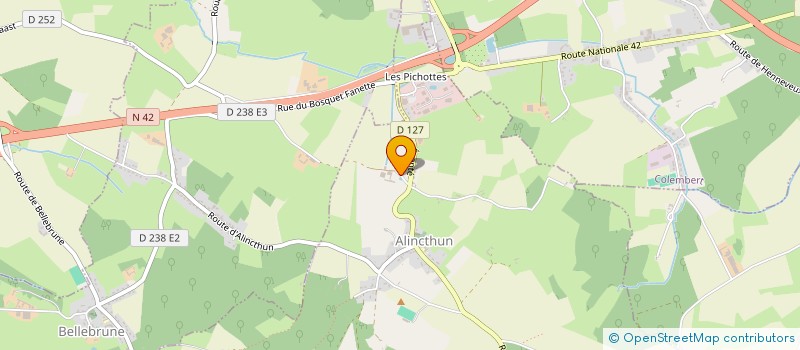 localisation de l'entreprise MONSIEUR SAMUEL VANSTRAZEELE  ALINCTHUN