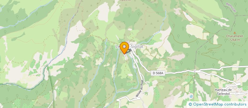 localisation de l'entreprise MONSIEUR SAMUEL VEYRARD  LE POET-SIGILLAT