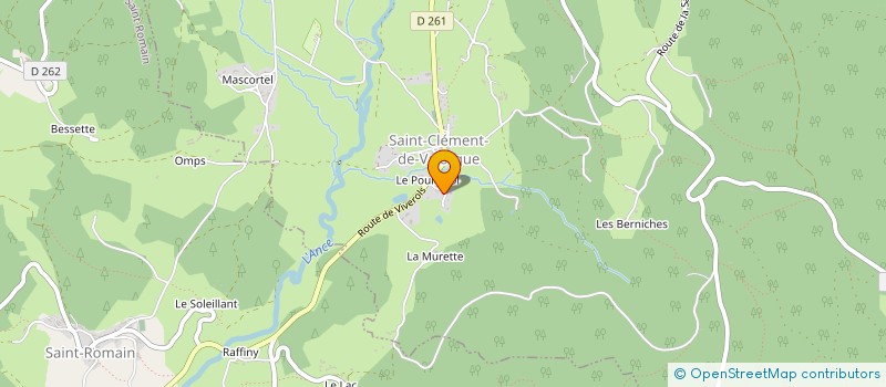 localisation de l'entreprise MONSIEUR SAMUEL VIALLIS  SAINT-CLEMENT-DE-VALORGUE