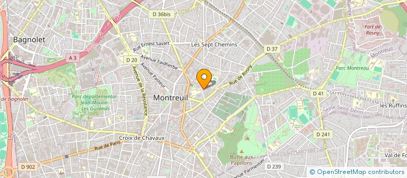 localisation de l'entreprise MONSIEUR SAMUEL VILLAIN à MONTREUIL