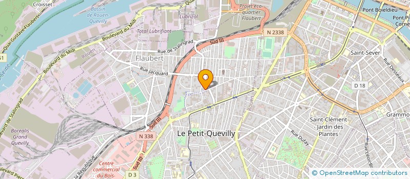 localisation de l'entreprise MONSIEUR SAMUEL VIVIER à LE PETIT-QUEVILLY