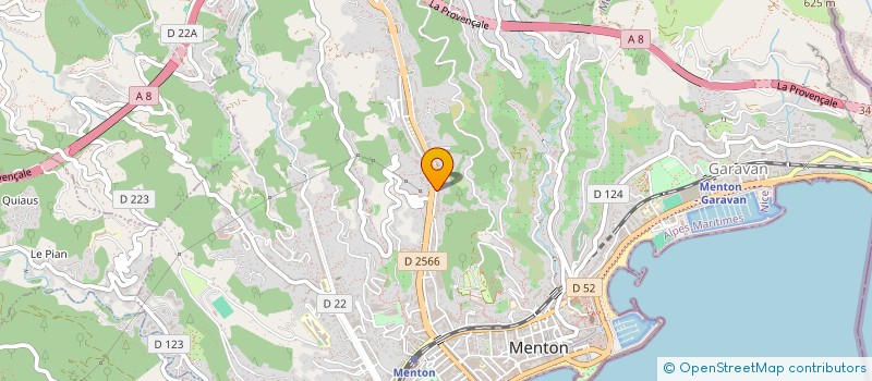 localisation de l'entreprise MONSIEUR SAMUELE SANGUEDOLCE  MENTON