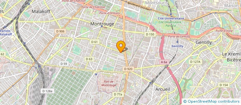 localisation de l'entreprise MONSIEUR SAMY ADDA  MONTROUGE