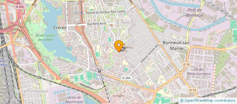 localisation de l'entreprise MONSIEUR SAMY ADJAKO MALABA  CRETEIL