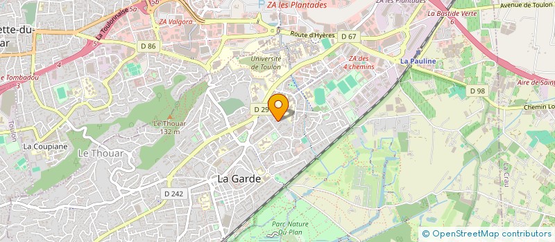 localisation de l'entreprise MONSIEUR SAMY AZOUGAGH à LA GARDE