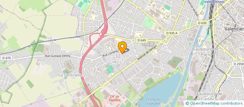 localisation de l'entreprise MONSIEUR SAMY BADACHE  VALENCIENNES