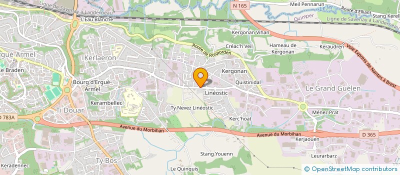 localisation de l'entreprise MONSIEUR SAMY BEAUTOUR à QUIMPER