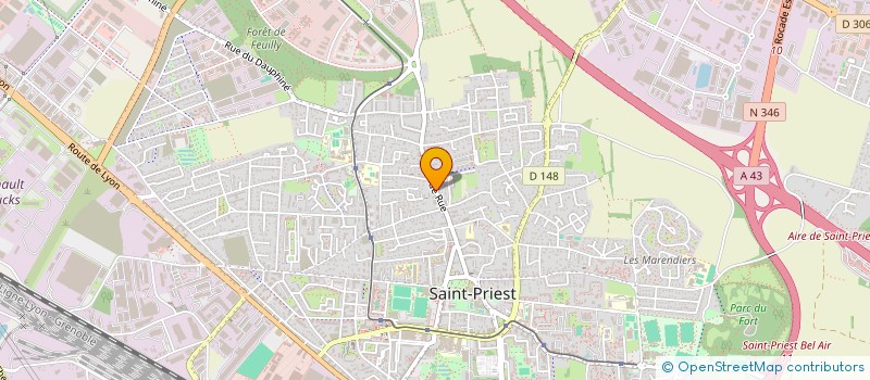 localisation de l'entreprise MONSIEUR SAMY BENDAHER  VAULX EN VELIN