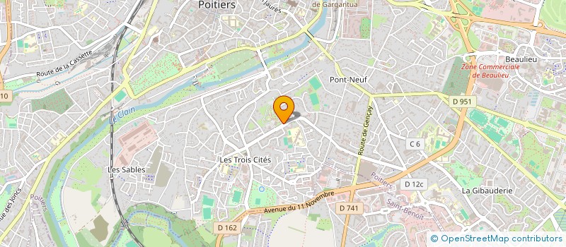 localisation de l'entreprise MONSIEUR SAMY BOUGHENOU  POITIERS