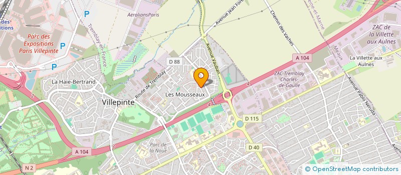 localisation de l'entreprise MONSIEUR SAMY BOUJEMLA à VILLEPINTE