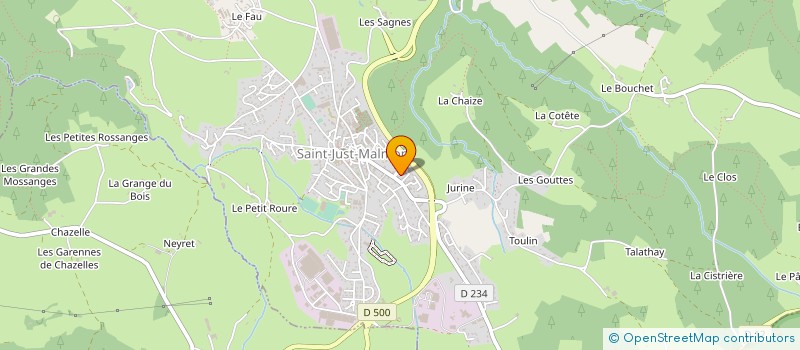 localisation de l'entreprise MONSIEUR SAMY BOUOUDEN  SAINT-JUST-MALMONT