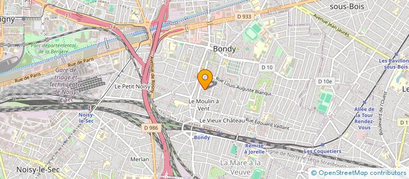 localisation de l'entreprise MONSIEUR SAMY BURAHEE  BONDY