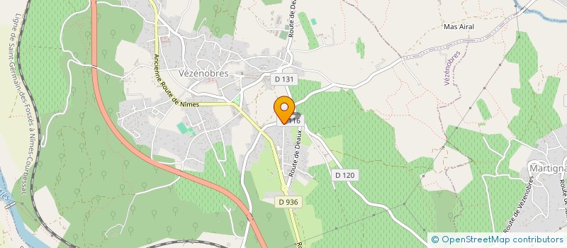 localisation de l'entreprise MONSIEUR SAMY CHNINAK  VEZENOBRES