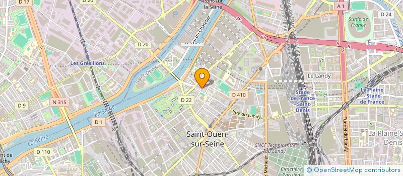 localisation de l'entreprise MONSIEUR SAMY DIABA à SAINT-OUEN-SUR-SEINE