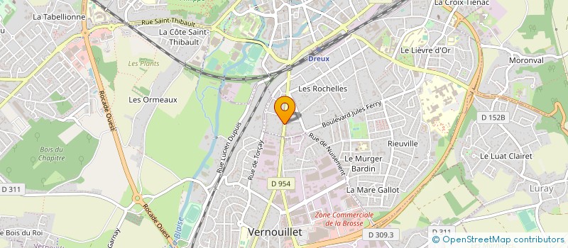 localisation de l'entreprise MONSIEUR SAMY DUMAS à DREUX