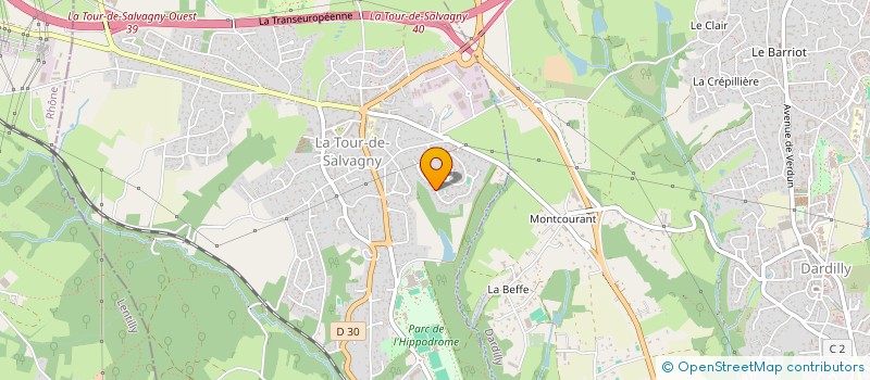 localisation de l'entreprise MONSIEUR SAMY GUFFROY  LA TOUR-DE-SALVAGNY
