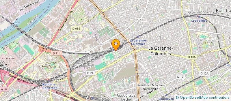 localisation de l'entreprise MONSIEUR SAMY HAMED-E-SABERI  LA GARENNE-COLOMBES