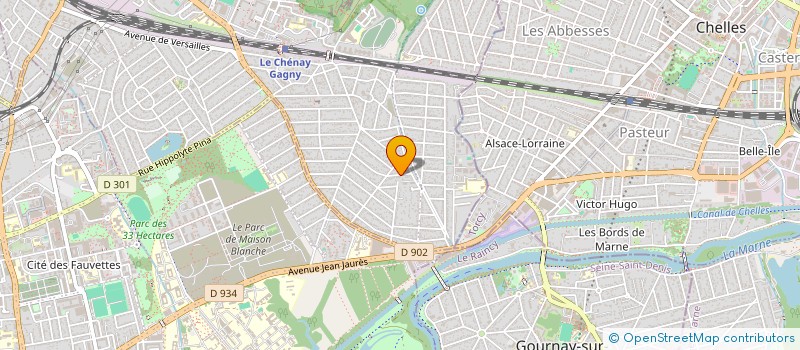 localisation de l'entreprise MONSIEUR SAMY HAMMOUDI  GAGNY