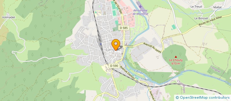 localisation de l'entreprise MONSIEUR SAMY JOUBERT  LANGEAC