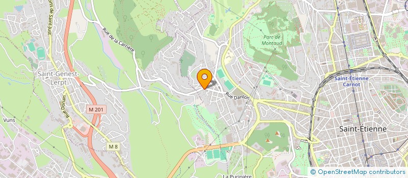 localisation de l'entreprise MONSIEUR SAMY KOURDA  SAINT-ETIENNE