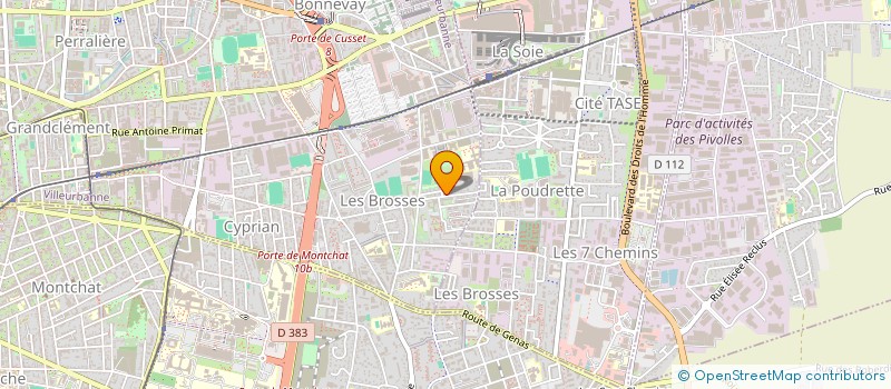 localisation de l'entreprise MONSIEUR SAMY LABORIEUX  VILLEURBANNE