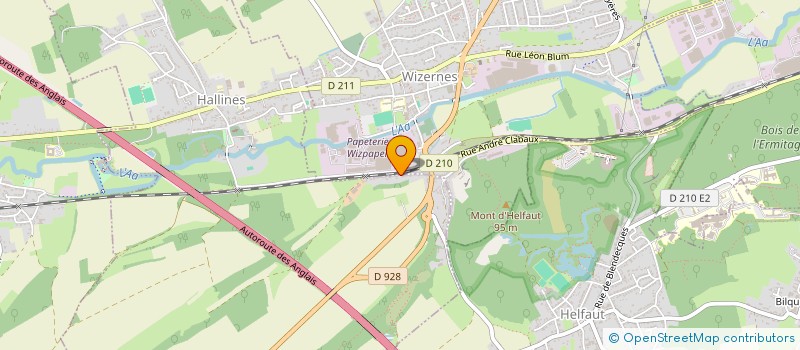 localisation de l'entreprise MONSIEUR SAMY LALEGE  HALLINES