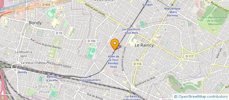 localisation de l'entreprise MONSIEUR SAMY MALLA  VILLEMOMBLE