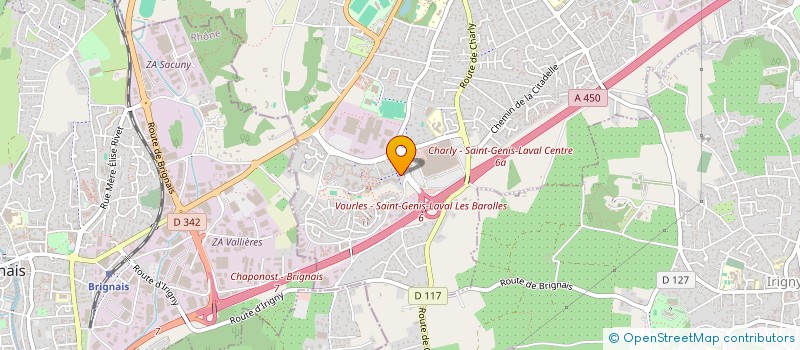 localisation de l'entreprise MONSIEUR SAMY MAYAH à SAINT-GENIS-LAVAL