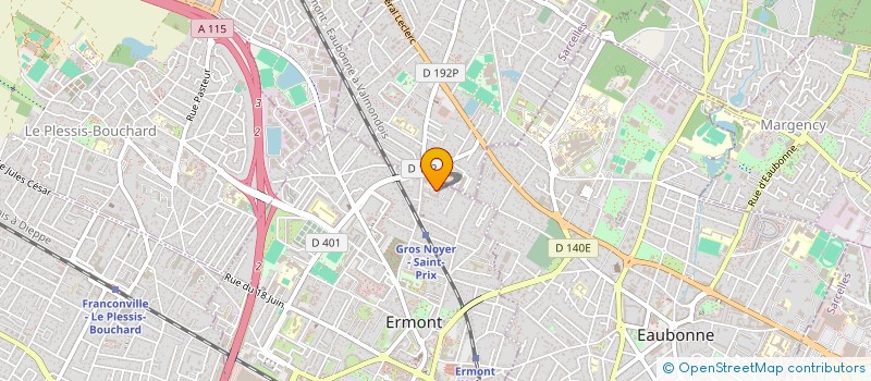 localisation de l'entreprise MONSIEUR SAMY RENAI à ERMONT
