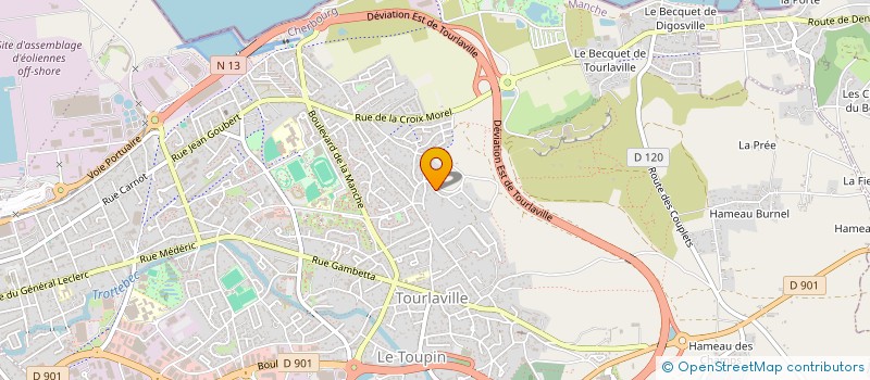 localisation de l'entreprise MONSIEUR SAMY SAMY BOUZID  CHERBOURG-EN-COTENTIN