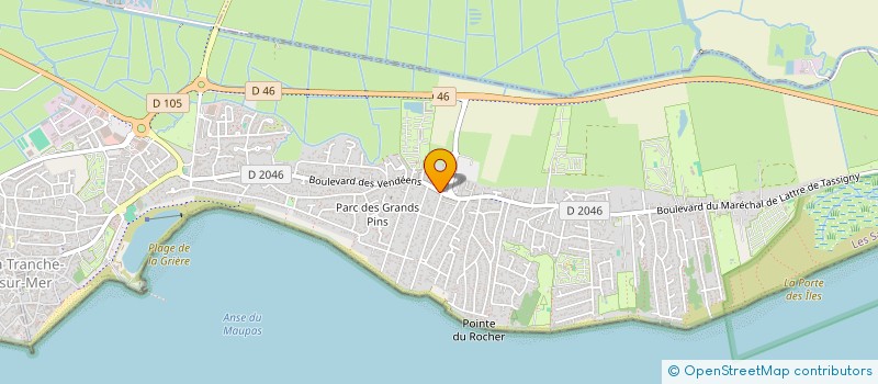 localisation de l'entreprise MONSIEUR SAMY THEVENOT à LA TRANCHE-SUR-MER