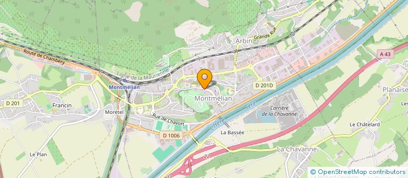 localisation de l'entreprise MONSIEUR SAMY TISSOT  MONTMELIAN