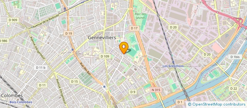 localisation de l'entreprise MONSIEUR SAMY YAHIA  GENNEVILLIERS