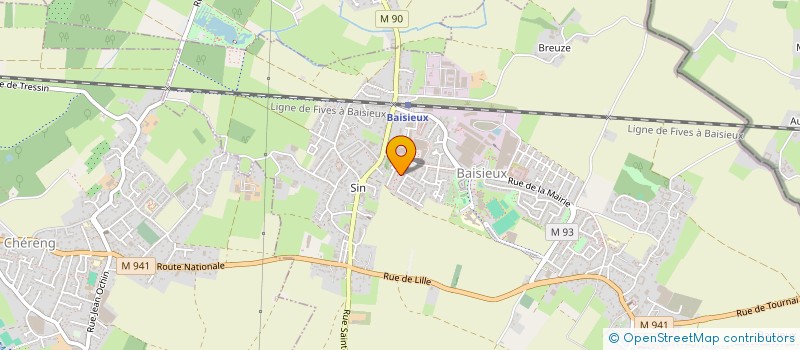 localisation de l'entreprise MONSIEUR SAMY ZAIDI  BAISIEUX