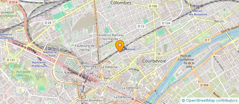 localisation de l'entreprise MONSIEUR SAMY ZAZ à COURBEVOIE