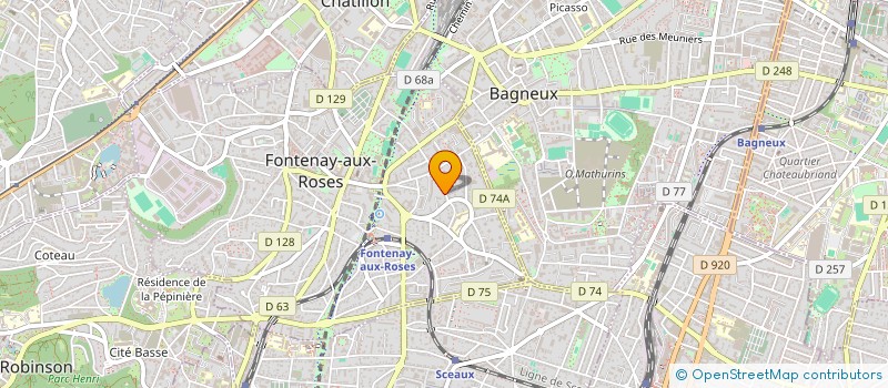 localisation de l'entreprise MONSIEUR SANA NDIAYE  FONTENAY-AUX-ROSES