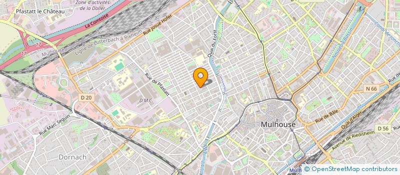 localisation de l'entreprise MONSIEUR SANAULLAH DAWOODZAI  MULHOUSE