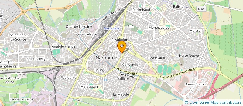 localisation de l'entreprise MONSIEUR SANDA MONIN-NDINGA  NARBONNE