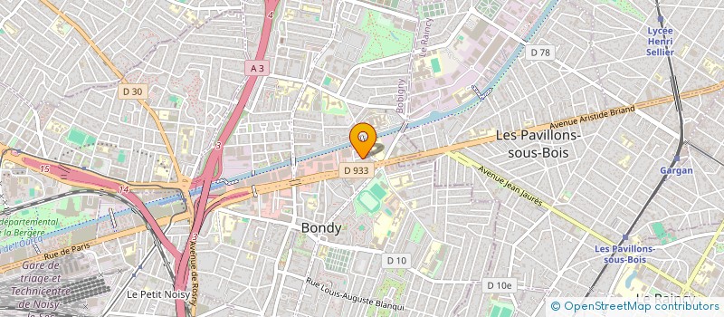 localisation de l'entreprise MONSIEUR SANDIA CAMARA  BONDY