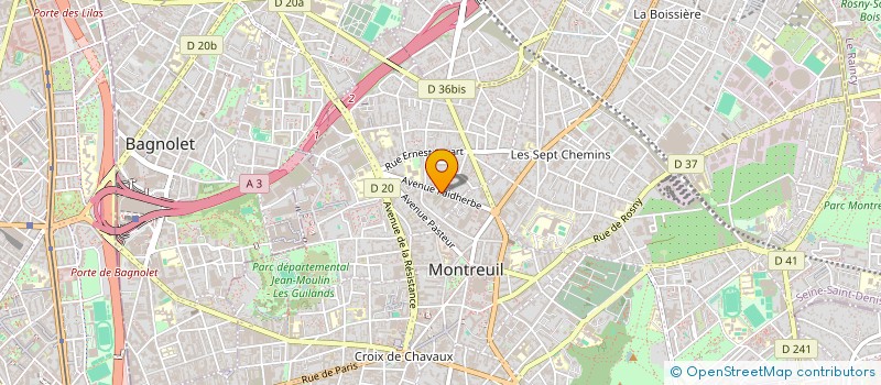 localisation de l'entreprise MONSIEUR SANDJA KAWE à MONTREUIL