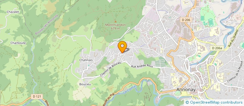 localisation de l'entreprise MONSIEUR SANDOR TAKACS  ANNONAY