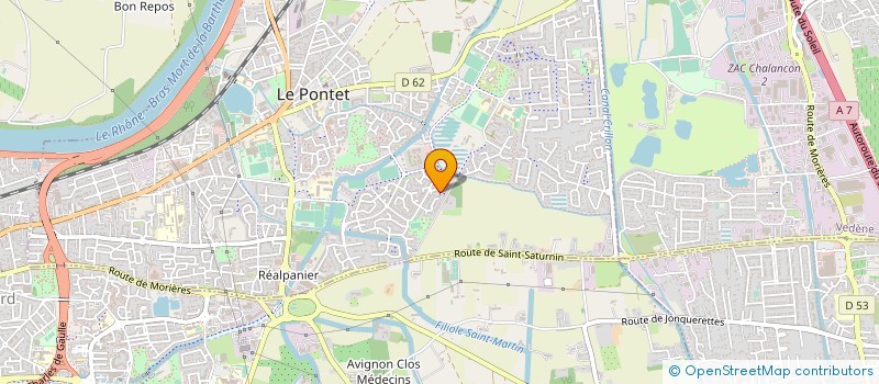 localisation de l'entreprise MONSIEUR SANDRIC BARRERE  LE PONTET