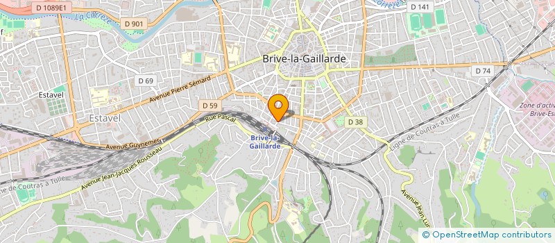 localisation de l'entreprise MONSIEUR SANDRINE COUDERC  BRIVE-LA-GAILLARDE