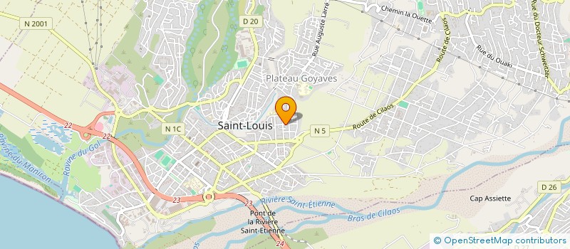 localisation de l'entreprise MONSIEUR SANDRO AVRIL à SAINT-LOUIS