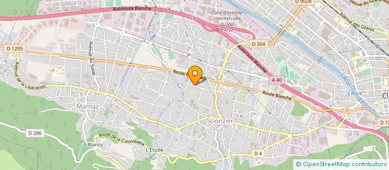 localisation de l'entreprise MONSIEUR SANDRO BOMBARDIERI  THYEZ